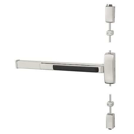 Sargent Grade 1 Surface Vertical Rod Exit Device, Wide Stile Pushpad, 36-in Fire-Rated Device, 96-in Door He 12-8713F RHR 32